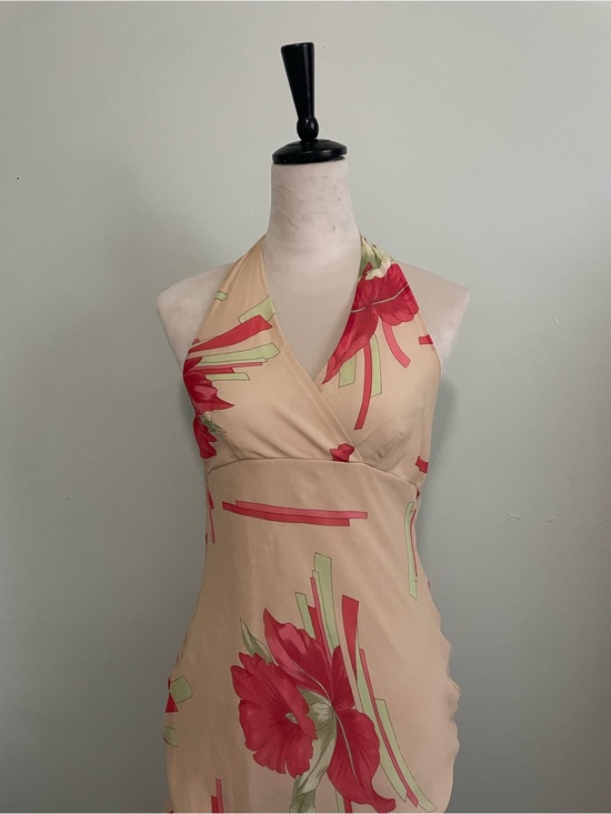 section r Dresses & Skirts - Gorgeous Floral Halter Midi Dress Hawaiian Girl Dress Beach Dress